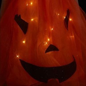 Pottery barn light up pumpkin dress. Size 3t